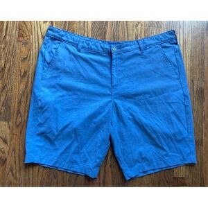 G Star Raw Shorts Mens Size 40 Blue Chino Stretch Casual Flat Front 10" Inseam